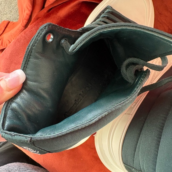 Alexander McQueen High-Top Platform Sneakers-Dark Slate (Size 8) - Picture 9 of 9